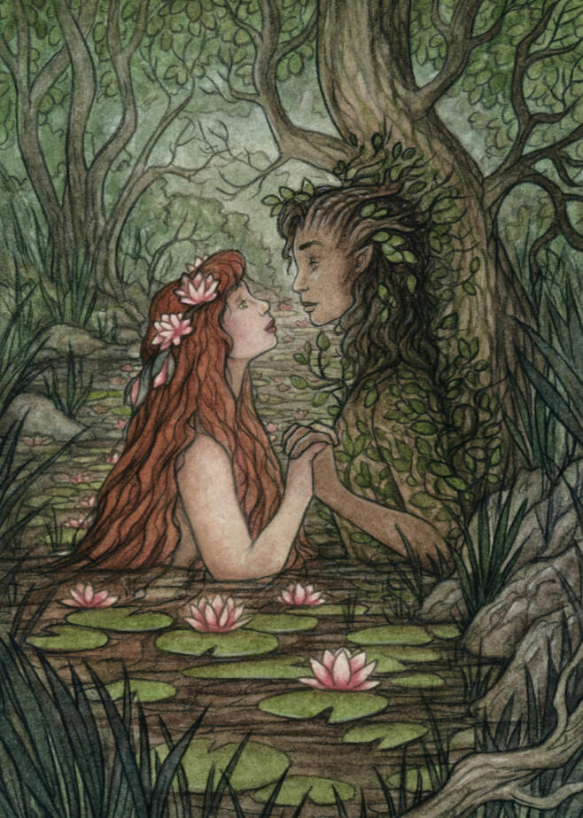 LOVE: Two Nymphs