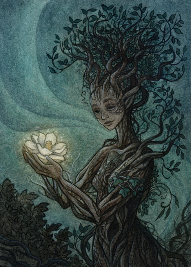 Tree Elemental with Magnolia