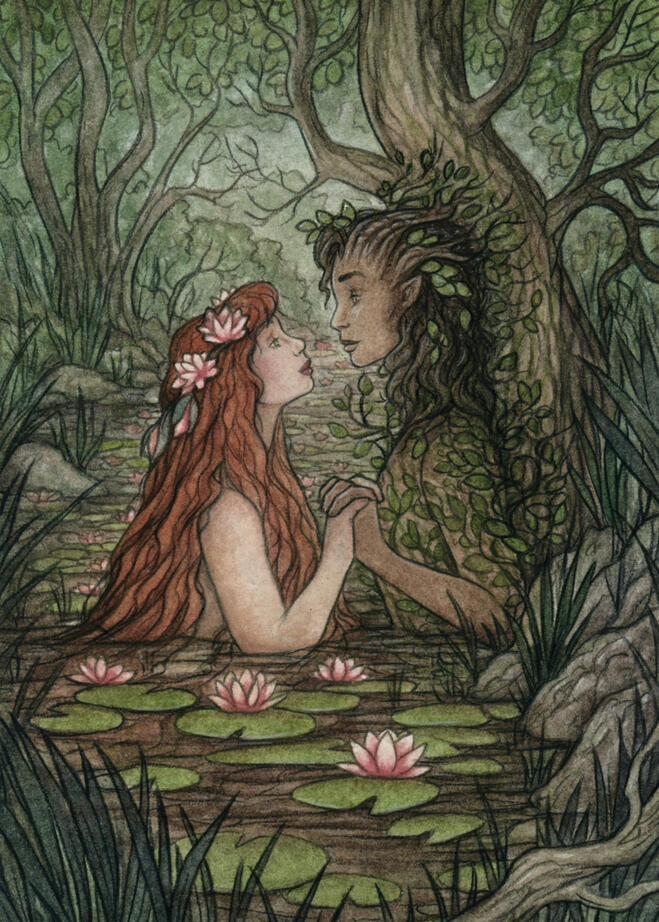 LOVE: Two Nymphs